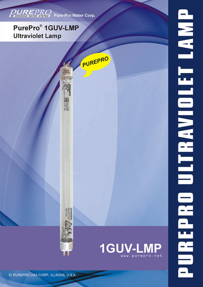 PUREPRO® 1GUV-LMP – Ultraviolet Sterilization Lamp Genuine Replacement UV Lamp for PurePro Water Systems