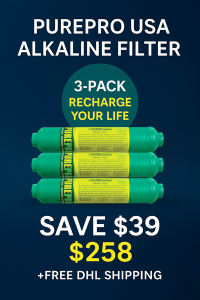 3-Pack PurePro® Alkaline Filters – Limited-Time Offer with Free DHL Shipping