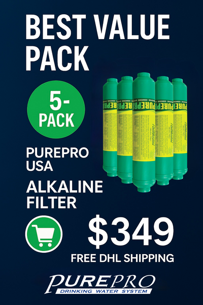 Drink Smarter. Live Longer. 5-Pack PurePro® Alkaline Filters – Limited-Time Offer