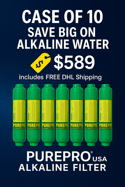 10-Pack PurePro® USA Alkaline Filters – Best Deal for Long-Term Wellness