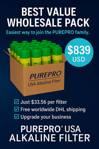 PurePro® USA Alkaline Filter – 25-Pack Bulk Deal for Distributors & Smart Buyers