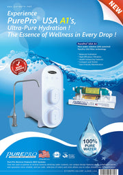 PurePro® A1 Alkaline RO System - 600 Gallons Per Day Tankless Reverse Osmosis with M2 Upgrade Kits.