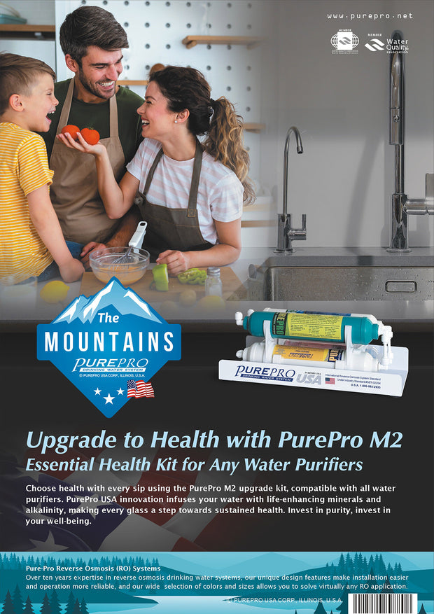 PurePro® A1 Alkaline RO System - 600 Gallons Per Day Tankless Reverse Osmosis with M2 Upgrade Kits.