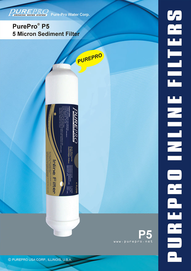 PUREPRO® P5 – 5 Micron Sediment Inline Filter Genuine Replacement Filter for PurePro X6