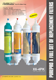 PUREPRO® X6-4PK Original Replacement Filter Set For PurePro X6 Quick-Change RO System