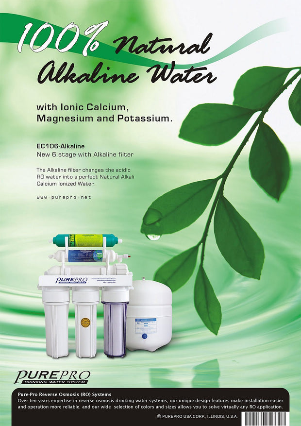 PurePro® USA 6 Stage Alkaline RO System EC106-Alkaline