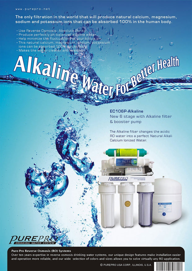 PurePro® USA 6 Stage Alkaline RO System EC106P-Alkaline
