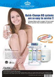 PurePro® USA Quick-Change Reverse Osmosis Water Filter System ERS-106RP