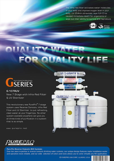 PurePro® USA Reverse Osmosis Water Filtration System G107RUV