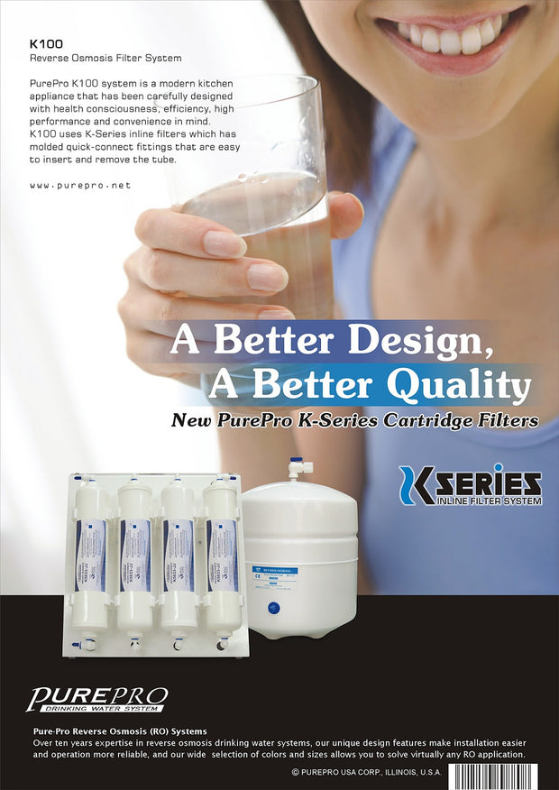 PurePro® USA Reverse Osmosis Water Filter System K100