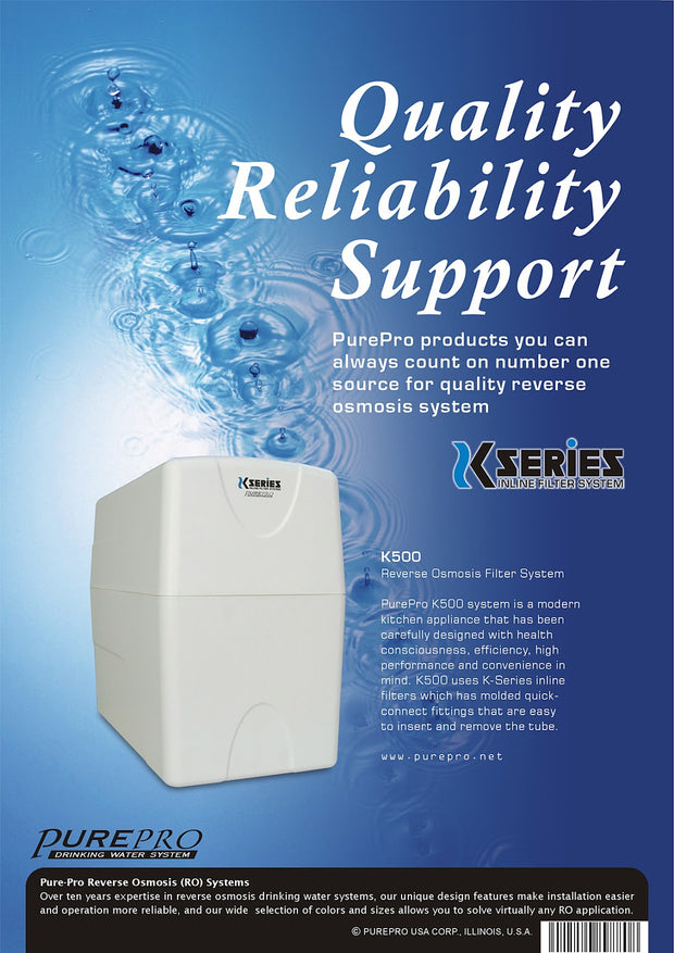 PurePro® USA Reverse Osmosis Water Filter System K500