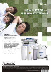 PurePro® USA Reverse Osmosis Water Filter System LUX-106UV-P