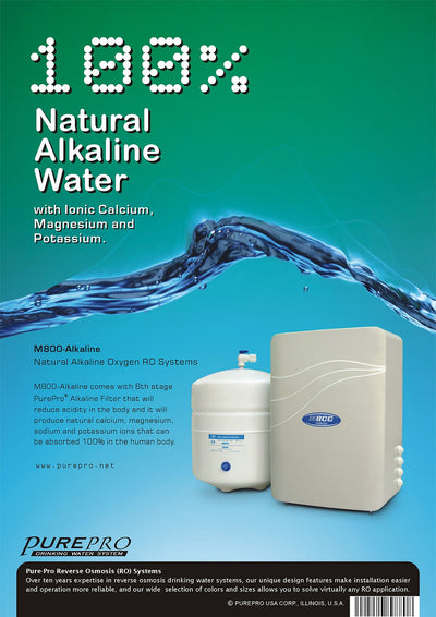 PurePro® USA Reverse Osmosis Water Filter System M800-Alkaline