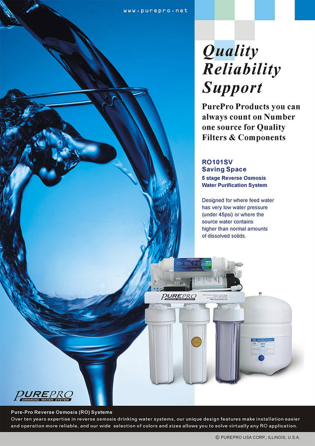 PurePro® USA Reverse Osmosis Water Filtration System RO101SV