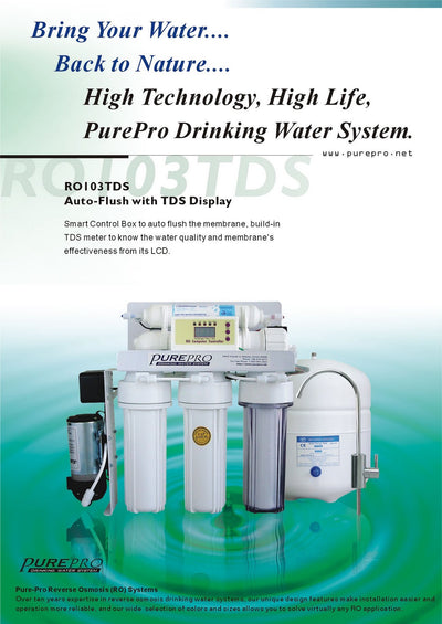PurePro® USA Reverse Osmosis Water Filtration System RO103TDS