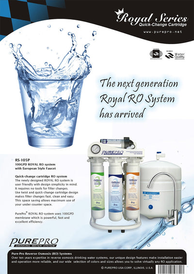 PurePro® USA Reverse Osmosis Water Filtration System RS-105P