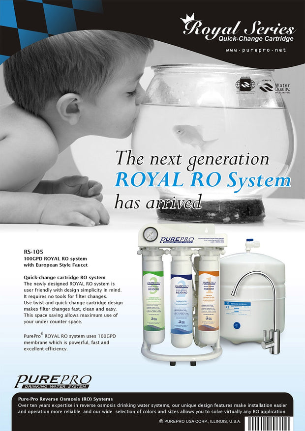 PurePro® USA Reverse Osmosis Water Filtration System RS-105