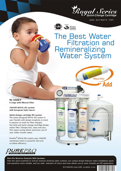 PurePro® USA Reverse Osmosis Water Filtration System RS-106MP