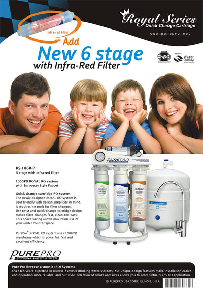 PurePro® USA Reverse Osmosis Water Filtration System RS-106RP