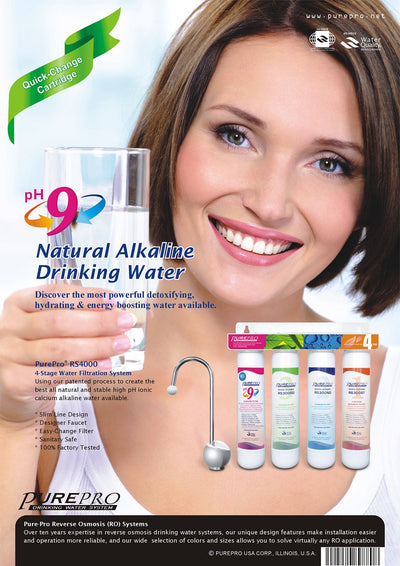 PurePro® USA 4-Stage Alkaline Water Filtration System RS4000