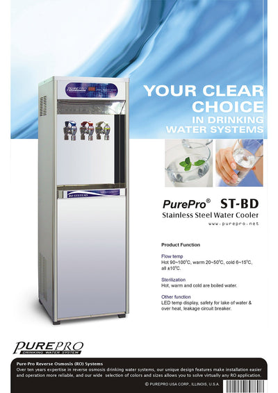 PurePro® USA Office RO Water Heater / Water Cooler ST-BD