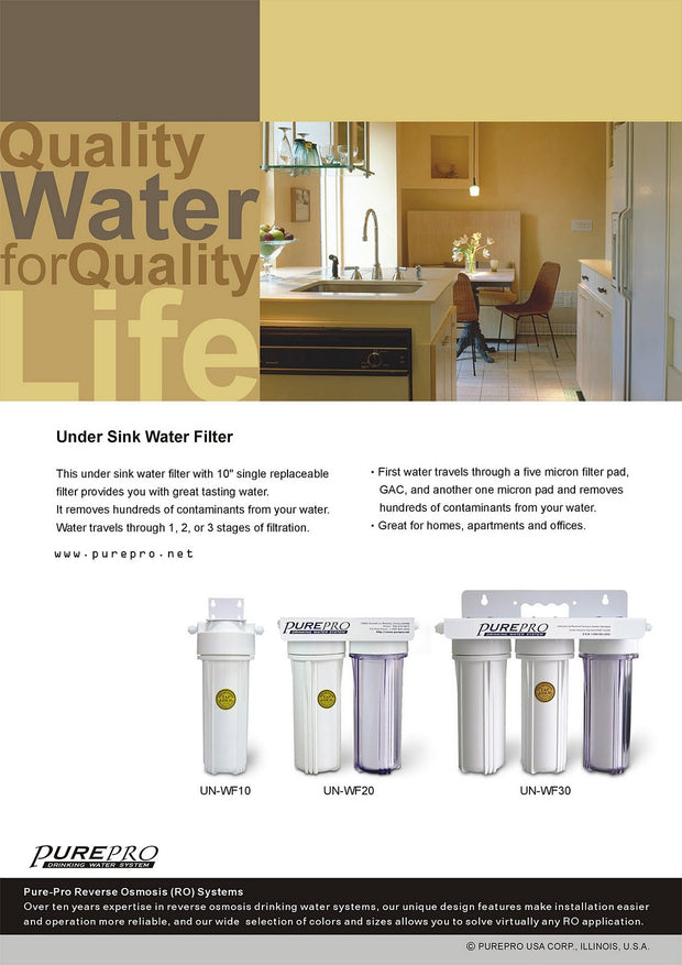 PurePro® USA  Under Sink Home Water Filtration System UN-WF20