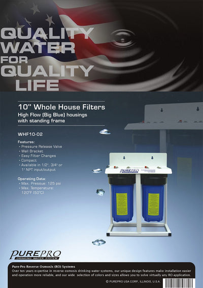 PurePro® USA Whole House Water Filter System WHF10-02
