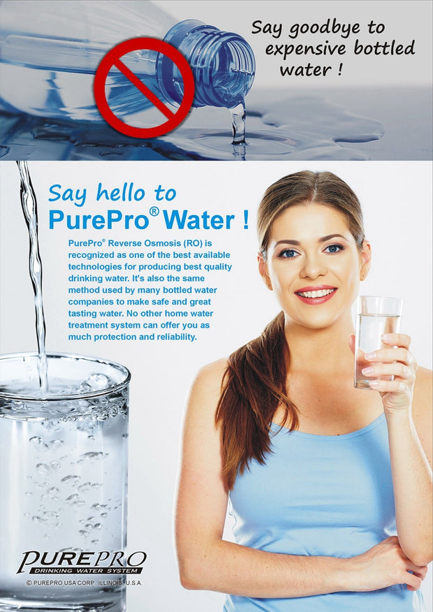 PurePro® USA Reverse Osmosis Water Filter System EZ-105 Green Series