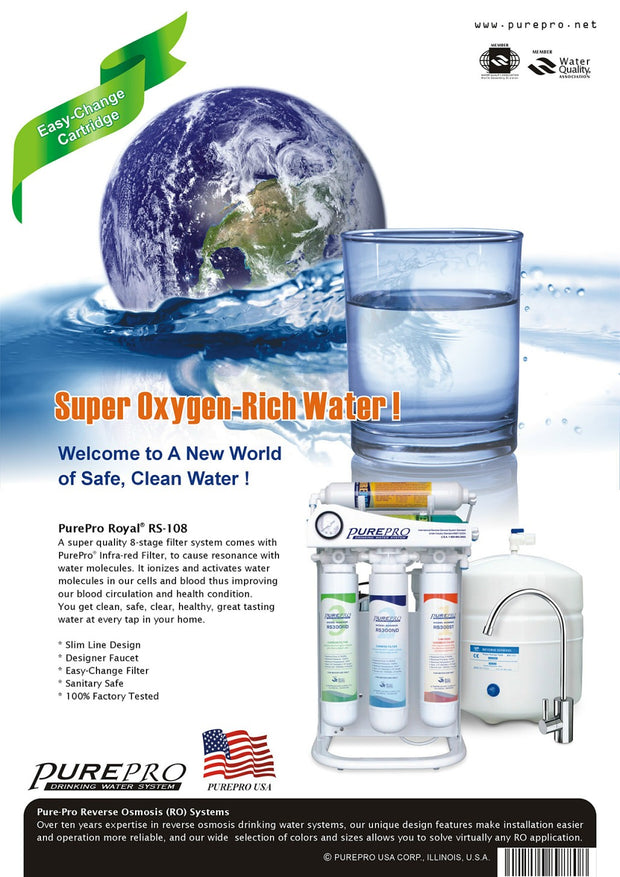 PurePro® USA 8 Stage Alkaline RO Water Filtration System RS108 – PurePro®  USA Water Filter Manufacturer & Exporter