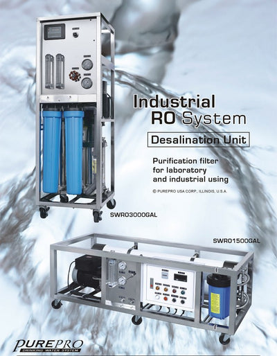 PurePro® USA Desalination Unit (SWRO) Sea Water Reverse Osmosis System SWRO1500GAL